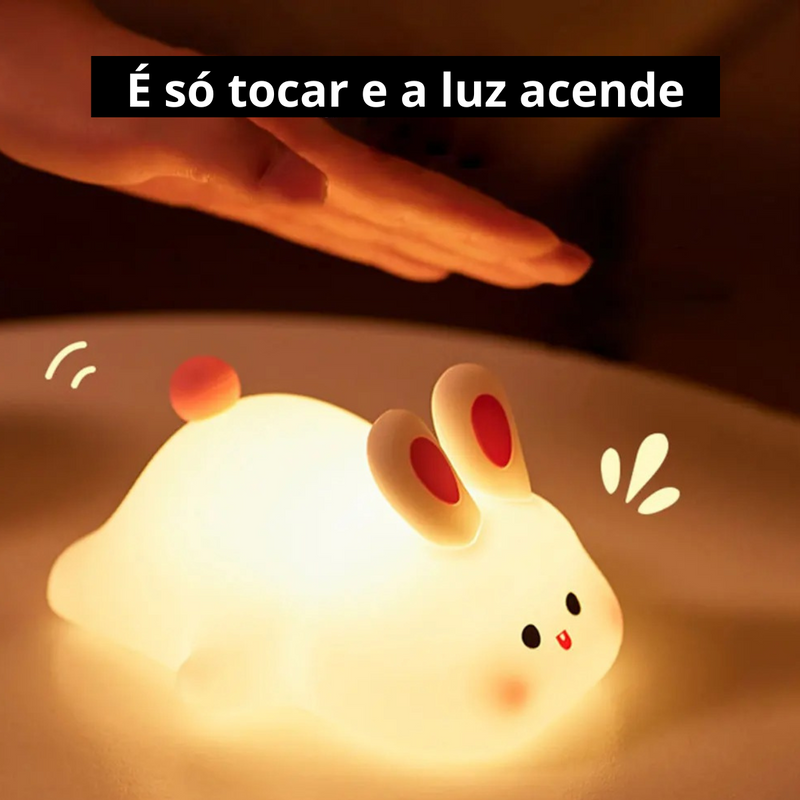 Coelhinho Fofo - Luminária LED Noturna Coelho