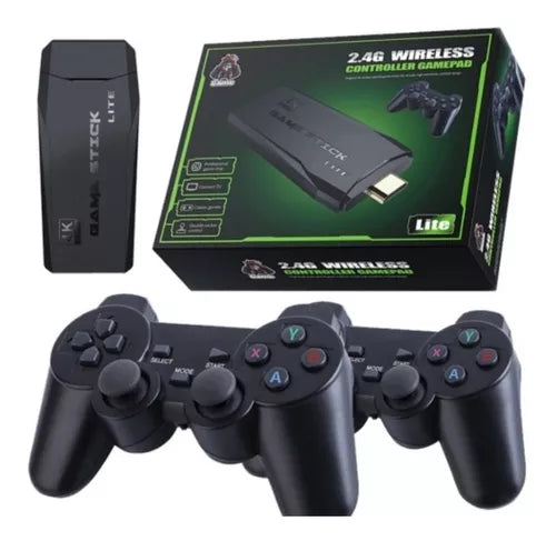 Video Game Stick Retrô 4K 2 Controles 20.000 Jogos