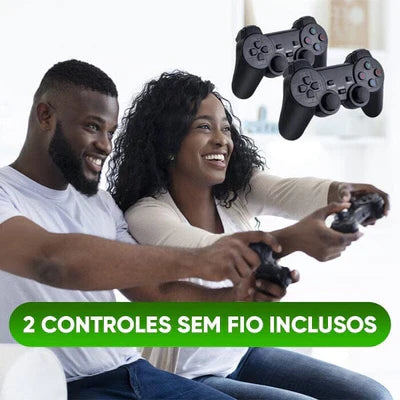 Video Game Stick Retrô 4K 2 Controles 20.000 Jogos